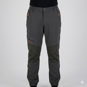 Postropaky EX-Stretch Fleece Lined Hiking Pants Waterproof Cargo Grey 16